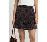 Minirock STREET ONE, Damen, Gr. 34, molten earth, Stoff, Obermaterial: 100% Polyester. Unterrock: 100% Modal, normal knielang, Röcke Minirock, mit Elastikbund (96904613-34) molten earth