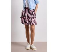 Minirock STREET ONE, Damen, Gr. 36, clouded blush, Stoff, Obermaterial: 100% Polyester. Futter: 100% Modal, regular fit knieumspielend, Röcke Minirock, mit Elastikbund (81067169-36) clouded blush
