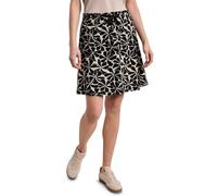 Minirock STREET ONE, Damen, Gr. 44, schwarz, Stoff, 95% Viskose, 5% Elasthan, geblümt, comfort fit mini, Röcke Minirock, mit allover Blumenprint (16391605-44) schwarz