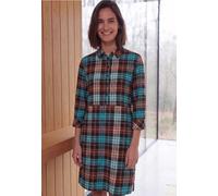 Midikleid CECIL, Damen, Gr. XS (36), US-Größen, 3/4 Arm, Stoff, bunt (schwarz russet rot), Stoff, 100% Viskose, kariert, normal wadenlang, V-Ausschnitt, abgesteppt, Kleider Midikleid, Karomuster (8640
