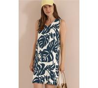 Jerseykleid CECIL "Style Lea", Damen, Gr. L (42), N-Gr, palm breeze grün, Web, Obermaterial: 95% Viskose, 5% Elasthan, bedruckt, bequem kniefrei, V-Ausschnitt, Kleider Jerseykleid, Allover-Print, Somm