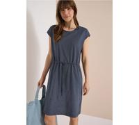 Jerseykleid CECIL, Damen, Gr. 3XL (48), US-Größen, blau (universal blau), Jersey, 76% Baumwolle, 24% Polyester, unifarben, comfort fit kniefrei, Rundhals, normaler Saum, Kleider Jerseykleid, mit Rundh