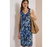Cecil Knielanges Kleid aus Jersey mit Print urban Dark Blue XL