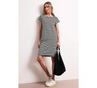Knielanges Kleid aus Jersey mit Streifen