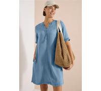 Knielanges Kleid im Denim-Look