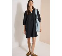 Sommerkleid CECIL, Damen, Gr. S (38), US-Größen, schwarz, Web, 100% Baumwolle, gemustert, normal kniefrei, Rundhals, elastischer Bund, Kleider Sommerkleid, aus 100% Baumwolle (93269634-S) schwarz
