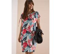 Knielanges Kleid mit Capsleeves