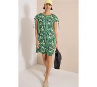 Knielanges Kleid mit floralem Muster