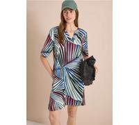 Sommerkleid CECIL, Damen, Gr. M (40), US-Größen, palm breeze grün, Stoff, 100% Viskose, gemustert, comfort fit knieumspielend, Rundhals, abgesteppt, Kleider Sommerkleid, aus Viskose (81547651-M) palm 