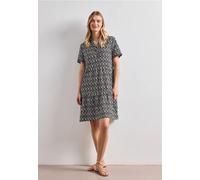 Street One Damen Knielanges Kleid mit Kurzarm und Print