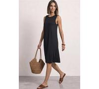 Jerseykleid STREET ONE, Damen, Gr. 36, N-Gr, schwarz, Jersey, Obermaterial: 95% Viskose, 5% Elasthan, unifarben, bequem kniefrei, Rundhals, Kleider Jerseykleid, Ärmelloses Sommerkleid mit Rundhals und