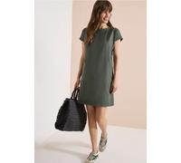 Knielanges Kleid mit Seersuckerstruktur