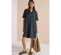 Cecil Damen 1409316 Knielanges Kleid mit Split Neck (1er Pack)