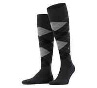 Burlington Kniestrümpfe King (Argyle-Muster) dunkelgrau/hellgrau Herren - 1 Paar, Größe 40-46