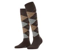 Burlington Damen Marylebone W KH Wolle lang gemustert 1 Paar Kniestrümpfe, Braun (Dark Brown 5235) neu-umweltfreundlich, 36-41