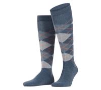 Kniestrümpfe BURLINGTON "Preston", Herren, Gr. 40-46, blau (orion blau), Materialmix, Argyle-Muster, Socken Kniestrümpfe, Einheitsgröße 40-46, Argyle-Muster, besonders weich (92940645-40) orion blau