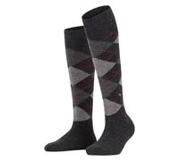 Burlington Damen Kniestrümpfe Whitby W Kh weich und warm lang gemustert 1 Paar, Grau Anthracite Mouline 3087, 36-41
