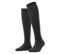 Esprit Damen Kniestrümpfe Pure mit geripptem Bündchen Schwarz Größe 35/38