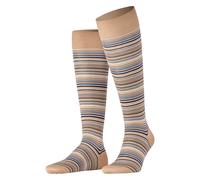 Kniestrümpfe FALKE "Microblock", Kinder, Gr. 39-40, braun (sesame (4390)), Obermaterial: 91% Baumwolle CO. 6% Polyamid PA. 3% Elasthan EL., Socken Kniestrümpfe (84253609-39) sesame (4390)