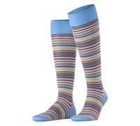 Kniestrümpfe FALKE "Microblock", Kinder, Gr. 43-44, blau (cornflower blau (6554)), Obermaterial: 91% Baumwolle CO. 6% Polyamid PA. 3% Elasthan EL., Socken Kniestrümpfe (30621650-43) cornflower blau (6