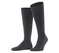 Kniestrümpfe FALKE "Ultra Energizing", Damen, Gr. 43-44, schwarz (dunkelgrau w3), Materialmix, unifarben, normal, Socken Kniestrümpfe, verbessert die Durchblutung, atmungsaktiv (23974939-43) dunkelgra