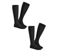Hudson Herren Kniestrümpfe Only 2-Pack wärmend Black 0005 39-42