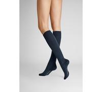 Hudson Damen Kniestrümpfe Relax Woolmix Clima druckfreier Bund Marine 0337 35-38