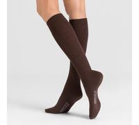 Hudson Damen Kniestrümpfe Relax Woolmix Clima druckfreier Bund Brownmel. 0763 39-42