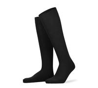 Kniestrümpfe HUDSON "RELAX COTTON", Herren, Gr. 43-44, schwarz, Baumwollmischung, normal, Socken Kniestrümpfe, druckfreier Relax-Komfortbund (98786765-43) schwarz