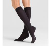 Hudson Damen Kniestrümpfe Relax Fine druckfreier Bund Anthrazit 0545 35-38