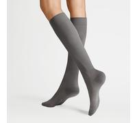 Hudson Damen Kniestrümpfe Relax Fine druckfreier Bund Silber 0505 39-42