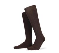 Hudson Herren Kniestrümpfe Relax Woolmix Clima druckfrei Brown mel. Gr. 39-42 1 Paar