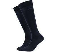 Kniestrümpfe JOOP "premium essentials", Herren, Gr. 35-38, blau (navy), Baumwolle, Elasthan, Polyamid, unifarben, elastisch, Socken Kniestrümpfe, mit Logoschriftzug am Bund (38850032-35) navy