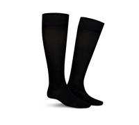 Kniestrümpfe KUNERT "CLARK", Herren, Gr. 43-46, schwarz, Baumwollmischung, normal, Socken Kniestrümpfe, druckfreier Komfortbund, Cotton-Mix (68802543-43) schwarz