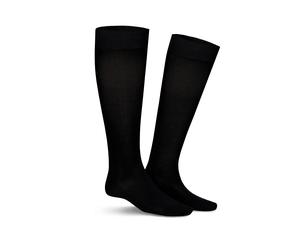 Kniestrümpfe KUNERT "CLARK", Herren, Gr. 39-42, schwarz, Baumwollmischung, normal, Socken Kniestrümpfe, druckfreier Komfortbund, Cotton-Mix (68802543-39) schwarz
