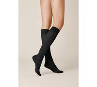 KUNERT Damen Kniestrümpfe Fly&Care® Stützklasse III effektive Stützwirkung 30 DEN Black 0070 41-42