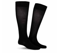 Kniestrümpfe KUNERT "RICHARD", Herren, Gr. 47-50, schwarz, Obermaterial: 98% Baumwolle, 2% Elasthan, normal, Socken Kniestrümpfe, druckfreier Komfortbund (35377758-47) schwarz