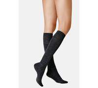 KUNERT Damen Kniestrümpfe Soft Wool Cotton weich Anthrazitmel 4050 39-42