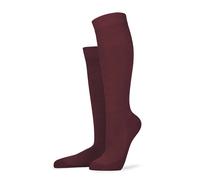 Kniestrümpfe KUNERT "Kniestrumpf Warm Up", Damen, Gr. 39-42, rot (bordeaux 6820), Obermaterial: 45% Wolle WO. 39% Polyamid PA. 10% Baumwolle CO. 4% Polyacryl PAN. 2% Elasthan EL., Socken Kniestrümpfe