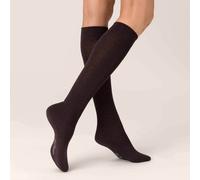 KUNERT Damen Kniestrümpfe Wool Care wärmeisolierend Brown-mel. 8210 35-38