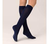 KUNERT Damen Kniestrümpfe Wool Care wärmeisolierend Marine 0360 39-42