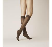 KUNERT Damen Kniestrümpfe Velvet 40 druckfreier Bund 40 DEN Espresso 4800 35-38