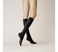 KUNERT Damen Kniestrümpfe Velvet 40 druckfreier Bund 40 DEN Black 0500 39-42