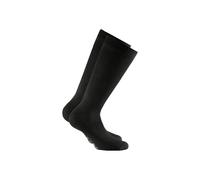 Kniestrümpfe ROHNER SOCKS "Socken Basic Cotton II Long 2er Pack", Damen, Gr. 39-42, schwarz, Obermaterial: 80% Baumwolle CO. 17% Polyamid PA. 3% Elasthan EL., Socken Kniestrümpfe (50124222-39) schwarz