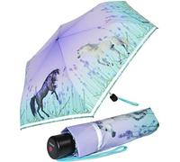 Knirps 4Kids Kinder-Taschenschirm Pferde reflective mit Reflexborte - Wild Horses