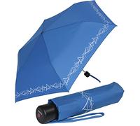 Knirps 4Kids Kinder-Taschenschirm reflective mit Reflexborte - blue