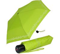 Knirps 4Kids Kinder-Taschenschirm reflective mit Reflexborte - limette