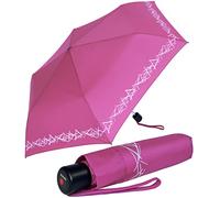 Knirps 4Kids Kinder-Taschenschirm reflective mit Reflexborte - pink