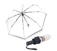Knirps A.200 Medium Duomatic Regenschirm Automatikschirm Umbrella 95 7200, Farbe:Pride (durchsichtig)