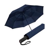 Knirps A.405 XXL Duomatic belüfteter 2-Personen-Regenschirm für Erwachsene in Marineblau, 126 cm, winddicht, automatisches Öffnen und Schließen, robuster Fiberglas-Stahlrahmen, Reiseetui im